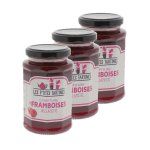 Lot 3x confiture de framboises willamette - pot 315 g