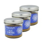 Lot 3x dlice d'anchois - saveurs estivales - pot 90 g