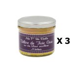 Lot 3x délice de foie gras au vin blanc moelleux - france - mes p'tites recettes - pot 100g Lot 3x délice de foie gras au vin blanc moelleux - france - mes p'tites recettes - pot 100g