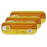 Lot 3x filets de maquereaux moutarde - conserve 169g Lot 3x filets de maquereaux moutarde - conserve 169g
