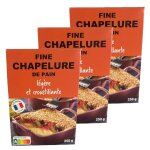 Lot 3x fine chapelure de pain - bo�te 250g