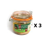 Lot 3x foie gras de canard entier du sud ouest igp - la ferme du puntoun - bocal : 180g Lot 3x foie gras de canard entier du sud ouest igp - la ferme du puntoun - bocal : 180g
