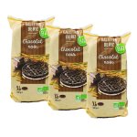 Lot 3x galettes de riz chocolat noir bio - paquet 100g Lot 3x galettes de riz chocolat noir bio - paquet 100g