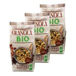 Lot 3x granola 2 chocolats amandes bio - sachet 375g