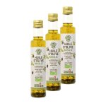 Lot 3x huile d¿olive extra vierge basilic bio - bouteille 250ml Lot 3x huile d¿olive extra vierge basilic bio - bouteille 250ml