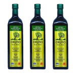 Lot 3x huile d'olive bio grecque extra vierge aop - orino - bouteille 1l Lot 3x huile d'olive bio grecque extra vierge aop - orino - bouteille 1l