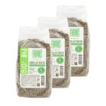 Lot 3x lentille verte bio - france - sachet 500g