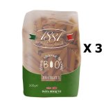 Lot 3x pâtes bio italienne blé complet penne n31 - 1881 pasta berruto - paquet 500g Lot 3x pâtes bio italienne blé complet penne n31 - 1881 pasta berruto - paquet 500g