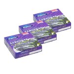 Lot 3x petites sardines a l'huile - bo�te 266g