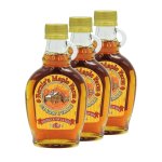 Lot 3x pur sirop d'rable canada - bernie's maple farm - flacon 250g