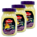 Lot 3x pur�e d'aubergines r�ties - bocal 320g