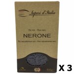 Lot 3x riz noir nerone italie bote 500g