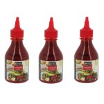 Lot 3x sauce piment�e sriracha - exotic food - bouteille 225g