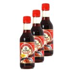 Lot 3x sauce soja sucre - bouteille 250ml