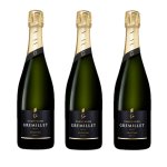 Lot 3x s�lection brut - champagne gremillet - champagne 75cl - champagne - haute valeur environnementale ...