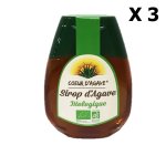 Lot 3x sirop d'agave bio - coeur d'agave - squeezer 250g