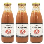 Lot 3x soupe de poissons label rouge - bouteille 750ml