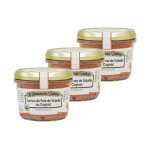 Lot 3x terrine de foie de volaille - bocal 540g