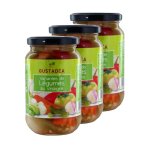 Lot 3x variante de l�gumes au vinaigre - gustad�a - pot 340g