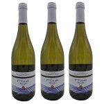 Lot 3x vin blanc 1�re escale bio - muscadet - bouteille 750ml
