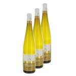 Lot 3x vin blanc alsace rserve riesling aop - bouteille 750ml