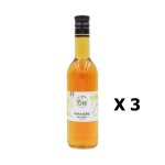 Lot 3x vinaigre de cidre bio - france - ma pince bio - bouteille 500ml