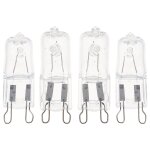 Lot de 4 ampoules halogènes g9 pour micro - ondes - 25 w - résistantes aux hautes températures - pour ... Lot de 4 ampoules halogènes g9 pour micro - ondes - 25 w - résistantes aux hautes températures - pour ...