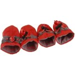 Lot de 4 bottes de pluie imperm�ables pour chiens, chaussures antid�rapantes pour petits chiens et chiots, ...