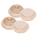 Lot de 4 dessous de verre transparents pour meubles ¿ protgez vos planchers de bois franc avec des ...