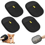 Lot de 4 gants d'�pilation pour poils d'animaux - double face - s - pour enlever les poils d'animaux ...