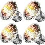 Lot de 4 lampes chauffantes pour terrariums de tortues, ampoules uva uvb 25 w / 50 w / 75 w pour cages ...