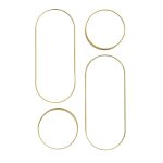 Lot de 4 miroirs ronds et ovales - dor�