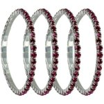 Lot de 4 ronds de serviette strass