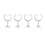 Lot de 4 verres a pied  gin  70cl transparent