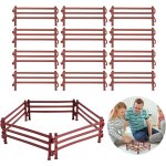 Lot de 40 jouets de clture pour chevaux, kit de clture en plastique, jouet de clture en plastique, ...