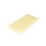 Lot de 5 bougies chandelier 20 cm tendance uni ecru