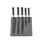 Lot de 5 couteaux avec socle magnétique slate de kitchencook Lot de 5 couteaux avec socle magnétique slate de kitchencook
