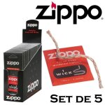 Lot de 5 m�ches a zippo