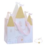 Lot 5 sacs en papier, sac � bonbons ch�teau de princesse env 25 x 16 cm - ginger ray