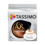 Lot de 5 - tassimo : l'or - cappuccino 8 dosettes de caf