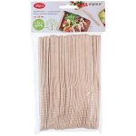 Lot de 50 couteaux en bois naturel jetables 16 cm alpina beige