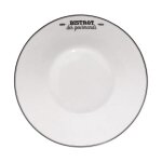Lot de 6 assiettes creuses  bistrot  20cm blanc