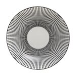 Lot de 6 assiettes creuses porcelaine  lunis  20cm noir