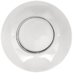 Lot de 6 assiettes creuses  soft grey  20cm blanc