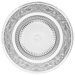 Lot de 6 assiettes a dessert  renaissance  20cm transparent
