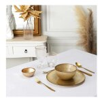 Lot de 6 assiettes a dessert  royal  21cm or