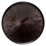 Lot de 6 assiettes plates  astra  28cm noir