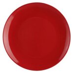 Lot de 6 assiettes plates  colorama  26cm rouge
