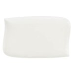 Lot de 6 assiettes plates rectangulaire  vague  33cm blanc