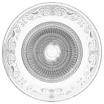 Lot de 6 assiettes plates renaissance 29cm transparent Lot de 6 assiettes plates renaissance 29cm transparent